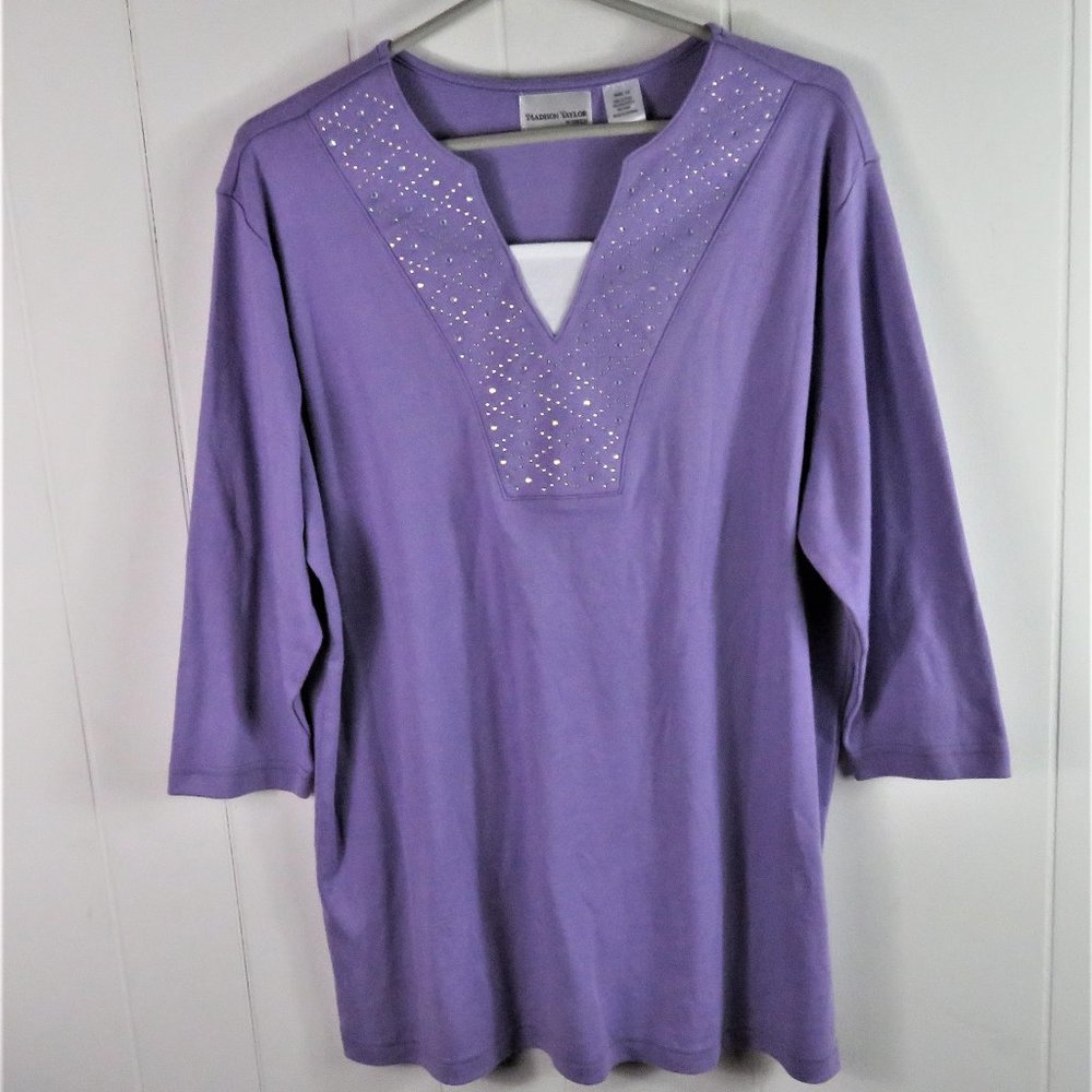 Madison Taylor Top Blouse Pullover Size 1X